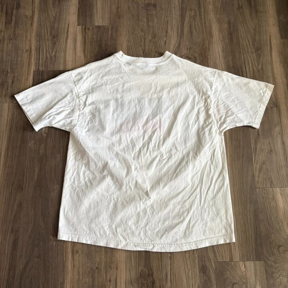 Vintage Guess Jeans T-Shirt Men's Size M White 1990s America Embroidered - Picture 7 of 8